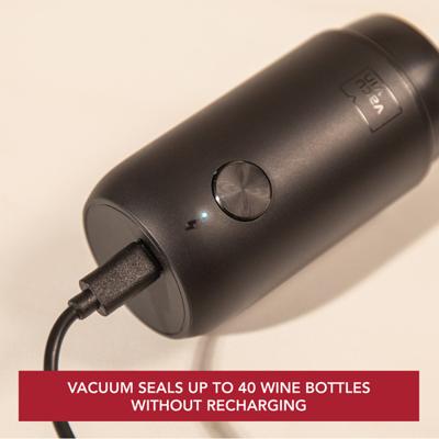 Vacu Vin Elektrische Wine Saver Vacuümpomp + 2 Doppen