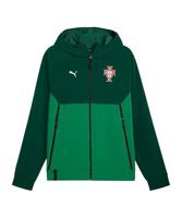 PUMA Portugal Pumatech Woven Trainingsjack 2025-2026 Donkergroen Groen Wit - thumbnail