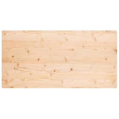 Tafelblad rechthoekig 110x55x2,5 cm massief grenenhout