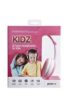 Groov-e GV590PW Kidz On-Ear DJ-stijl hoofdtelefoon met verstelbare hoofdband, zachte oorkussens, 3,5 mm hoofdtelefoonaansluiting - roze - thumbnail