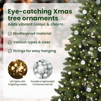 VidaXL Kunstkerstboom met 300 led groen 240 cm pvc en metaal