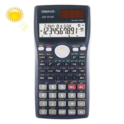 OSALO OS-991MS 10 + 2 cijfers dubbele lijn Display multi-functionele Student functie wetenschappelijke Calculator zonne-energie Dual Power Calculator