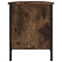 Tv-meubel 102x35x45 cm bewerkt hout gerookt eikenkleurig - thumbnail