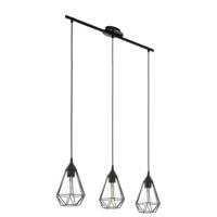 Eglo Vintage eettafel hanglampTarbes 3-lichts zwart - 94189 - thumbnail