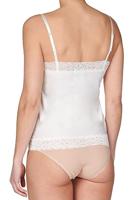 31912 Secrets dames hemd kant - Spaghetti bandjes - Kanten Naadloos dames hemd microfiber - lingerie top - thumbnail