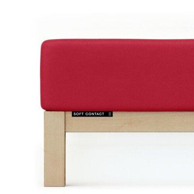 Schlafgut Schlafgut Soft Contact Jersey Flanel Hoeslaken L - 140x200 - 160x200 285 Red Deep