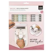 Vaessen Creative • bind easy metalen bindruggen 16mm 2:1 regenboog mix 16st. - thumbnail