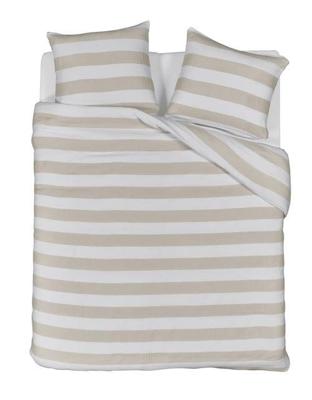 Rivièra Maison Riviera Maison Dekbedovertrek Striped - Zand 240x200/220 cm