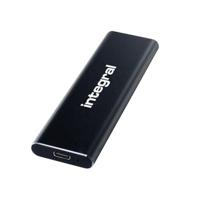 Integral INSSD2TPORT3.2SLIMX externe solide-state drive Thunderbolt technologie 2 TB USB Type-C 3.2 Gen 2 (3.1 Gen 2) Zwart - thumbnail