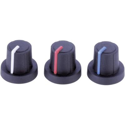 PB Fastener 3/03/TPN 130006 Draaiknop Met wijzer Zwart, Rood (Ø x h) 19 mm x 16 mm 1 stuk(s)