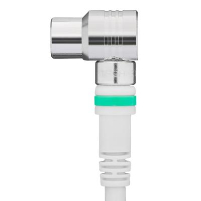 Enzo Technetics Coax aansluitkabel 5m compleet haakse plug - 2075030