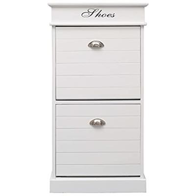 Schoenenkast 50x28x98 cm paulowniahout wit