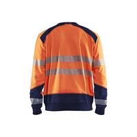 Blåkläder Sweatshirt High-Vis 35412528 | High-Vis Oranje/Marineblauw | Maat S - 7330509621110 - thumbnail