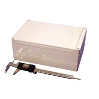 Hammond Electronics 1555VGY Universele behuizing 240 x 160 x 90 ABS Grijs 1 stuk(s) - thumbnail