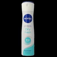 Nivea Deodorant dry fresh spray female 150 Milliliter - thumbnail
