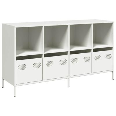 Dressoir 135x39x73,5 cm koudgewalst staal wit