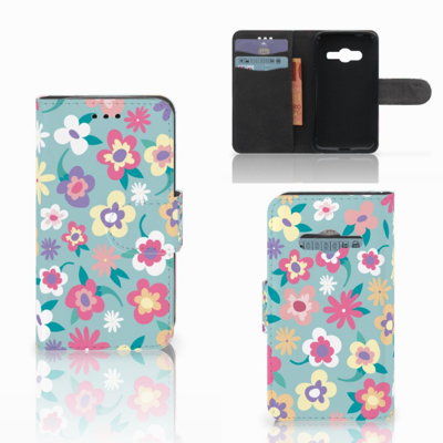 Samsung Galaxy Trend 2 Hoesje Flower Power Samsung Galaxy Trend 2 Hoesje Flower Power