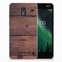 Nokia 2 | Bumper Hoesje | Old Wood - thumbnail