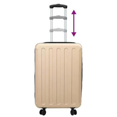 VidaXL Koffer met slot champagne 43 x 27 x 66 cm abs kunststof