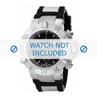 Invicta horlogeband 1380 / 1382 Rubber Zwart - thumbnail