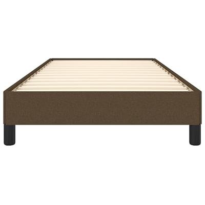 Bedframe zonder matras 80x200 cm stof donkerbruin
