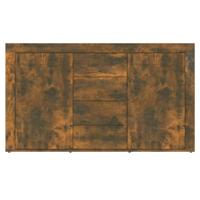 Dressoir 120x36x69 cm bewerkt hout gerookt eikenkleurig - thumbnail