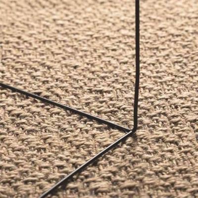 VidaXL Vloerkleed zizur beige binnen en buiten 140x200 cm jute look