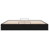 Ottoman bedframe zonder matras 180x200 cm fluweel zwart - thumbnail