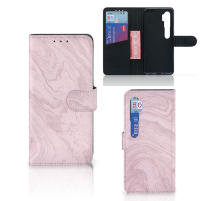 Xiaomi Mi Note 10 Pro | Bookcase | Marble Pink - Origineel Cadeau Vriendin