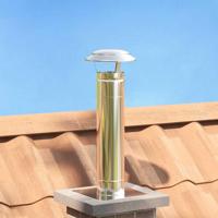 Regenbescherming voor Schoorsteen Zilver 20 x 20 x 18 cm - thumbnail