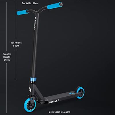 Chilli Pro Scooter BASE / ROCKY Universeel Stuntstep Zwart, Blauw