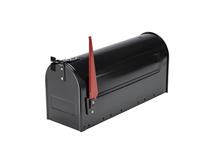 Amerikaanse brievenbus US Mailbox - aluminium zwart - thumbnail