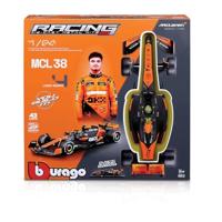 Bburago F1 KIT McLaren MCL38 mit Helm, #4 Norris 1:24 Auto - thumbnail