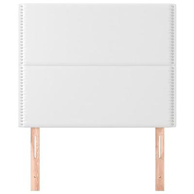 Hoofdborden 2 st 90x5x78/88 cm kunstleer wit - thumbnail