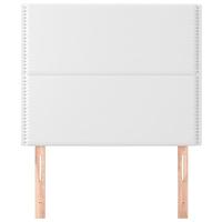 Hoofdborden 2 st 90x5x78/88 cm kunstleer wit - thumbnail