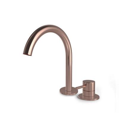 Hotbath BUDDY Wastafelmengkraan - 2 gats - Geborsteld koper PVD B123BCP