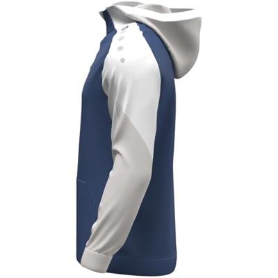 JAKO 6770 Sweater Met Kap Dynamic - Nachtblauw/Wit/Lichtgrijs - L