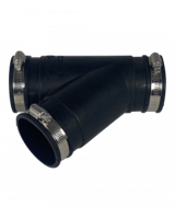 Air Aqua Flexibel Rubber Y-stuk 63mm - Weerbestendige Vijververbinding, Duurzaam & Betrouwbaar - thumbnail