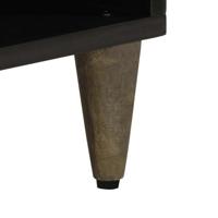 Tv-meubel 100x33x46 cm massief mangohout zwart - thumbnail