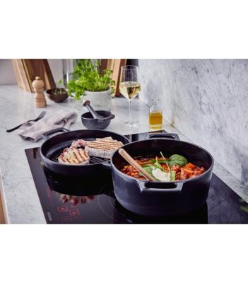 Alva Grillpan - Grillplaat - Nori - Gietijzer ø 28 cm - geëmailleerde anti-aanbaklaag Alva Grillpan - Grillplaat - Nori - Gietijzer ø 28 cm - geëmailleerde anti-aanbaklaag