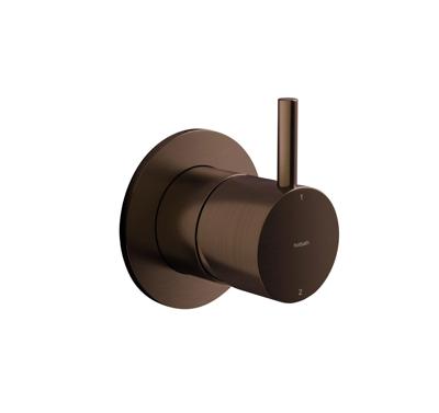 Omstelkraan Hotbath Cobber Inbouw afbouwdeel 2-weg Verouderd Messing Living Colours