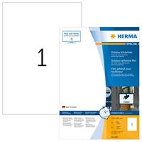 Herma 9501 210 x 297 mm Polyethyleen folie Wit 50 stuk(s) Permanent hechtend Folie-etiketten - thumbnail