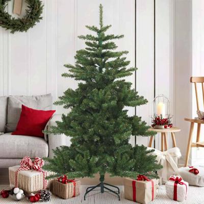 Kunstmatige Inklapbare Kerstboom Groen 150 cm PVC, staal