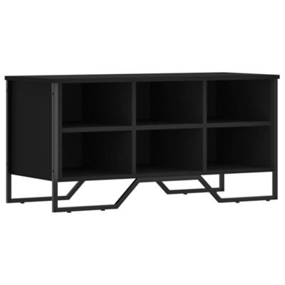 VidaXL Schoenenkast 90x38x45,5 cm bewerkt hout zwart