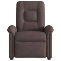 Fauteuil verstelbaar stof donkerbruin - thumbnail