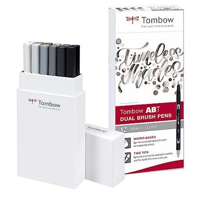 Tombow • brush pen abt dual brush pen 12x gray colors
