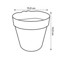 Elho bloempot Loft urban wall single 15cm pistachegroen - thumbnail