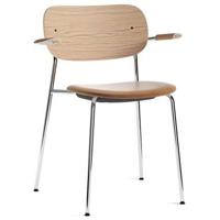 Audo Copenhagen Co Chair armstoel chrome gestoffeerd Dakar 0250 - thumbnail