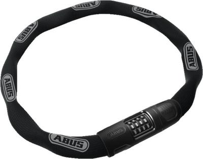 Abus kettingslot 8808c/110 - zwart, 8mm vierkant, instelbare code