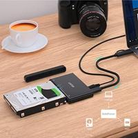 UNITEK S1222A tussenstuk voor kabels USB 3.2 SATA 2,5/3,5' & M.2 PCIE/NVME Zwart - thumbnail